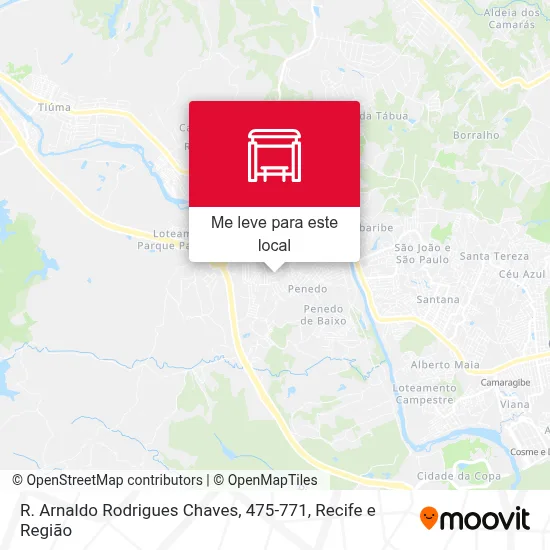 R. Arnaldo Rodrigues Chaves, 475-771 mapa