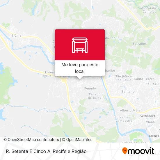 R. Setenta E Cinco A mapa