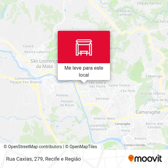 Rua Caxias, 279 mapa
