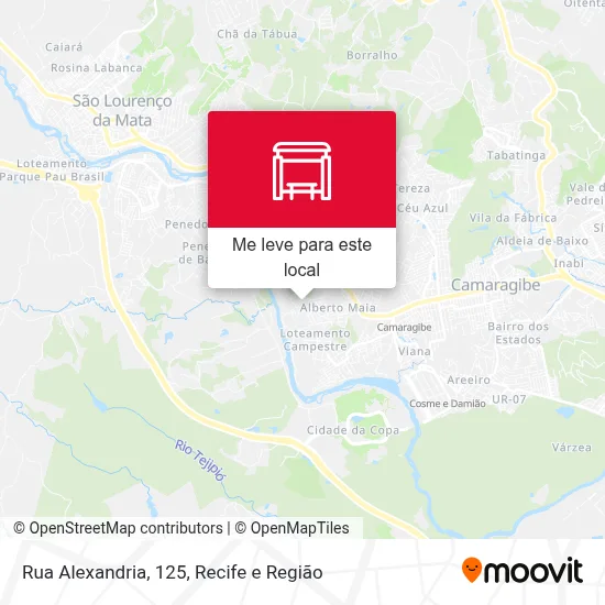 Rua Alexandria, 125 mapa