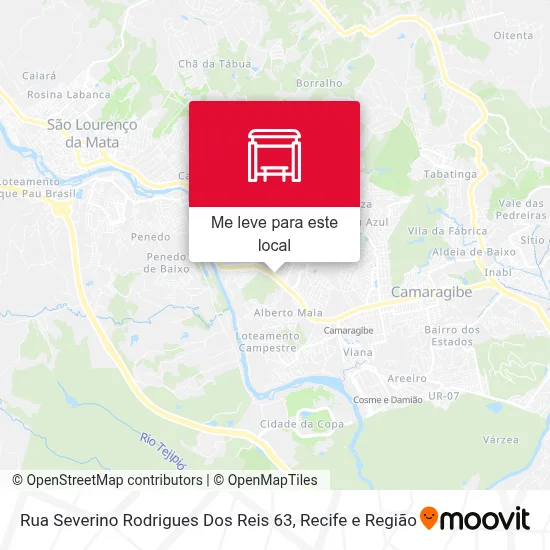 Rua Severino Rodrigues Dos Reis 63 mapa