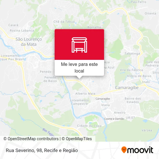 Rua Severino, 98 mapa