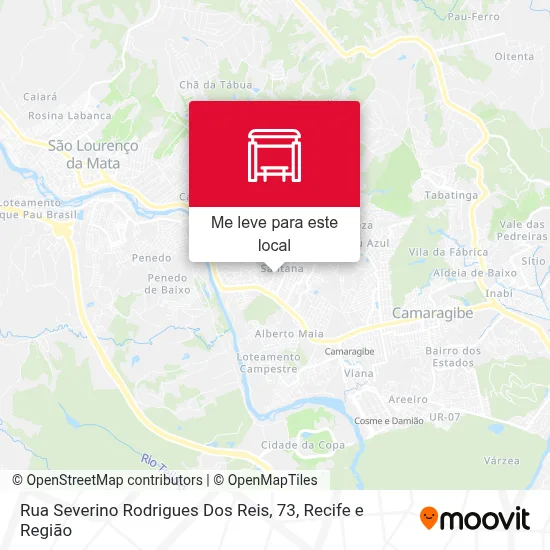 Rua Severino Rodrigues Dos Reis, 73 mapa