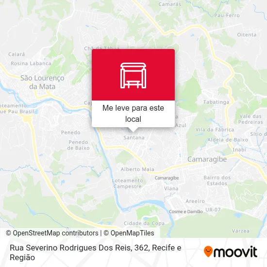 Rua Severino Rodrigues Dos Reis, 362 mapa