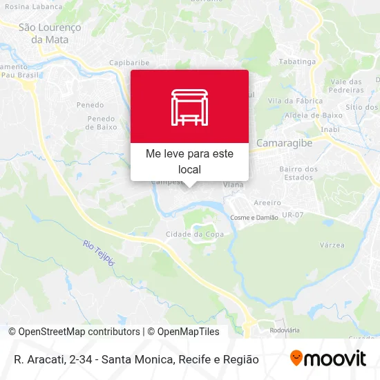 R. Aracati, 2-34 - Santa Monica mapa