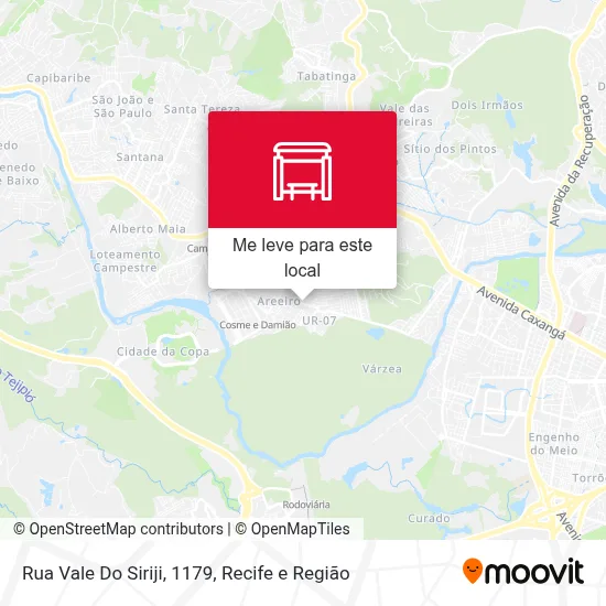 Rua Vale Do Siriji, 1179 mapa