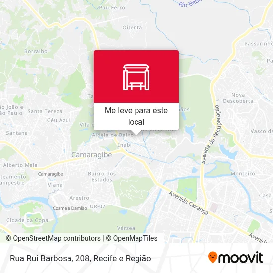 Rua Rui Barbosa, 208 mapa