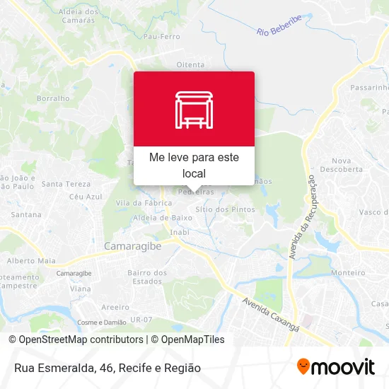 Rua Esmeralda, 46 mapa