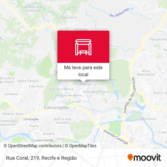 Rua Coral, 219 mapa