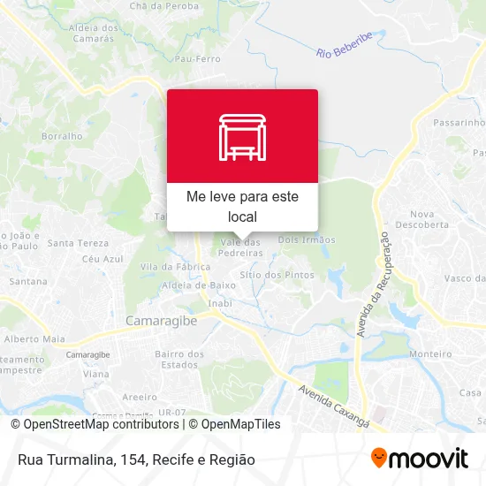 Rua Turmalina, 154 mapa