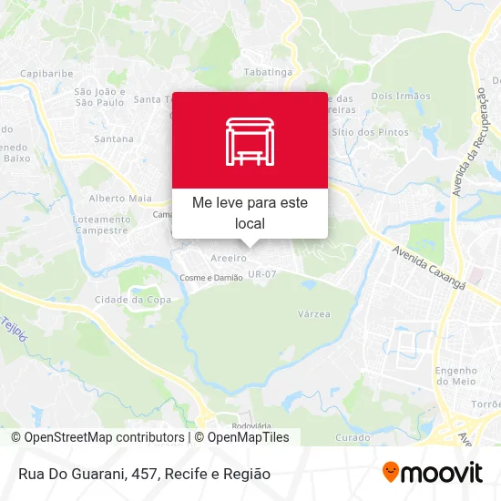 Rua Do Guarani, 457 mapa