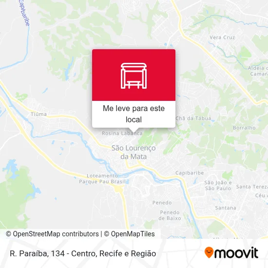 R. Paraíba, 134 - Centro mapa