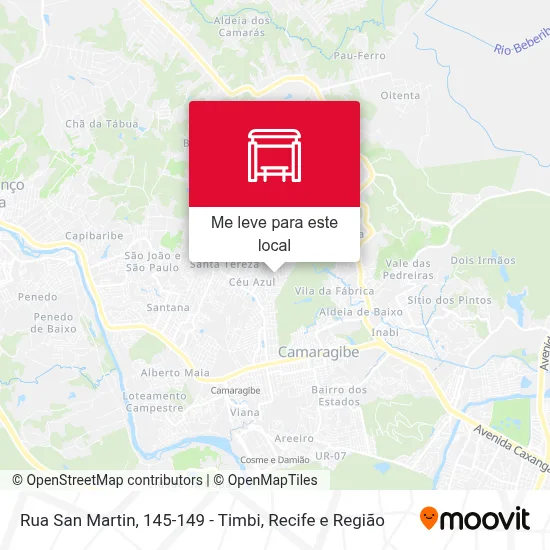 Rua San Martin, 145-149 - Timbi mapa