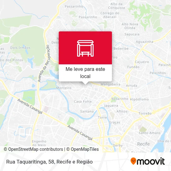 Rua Taquaritinga, 58 mapa
