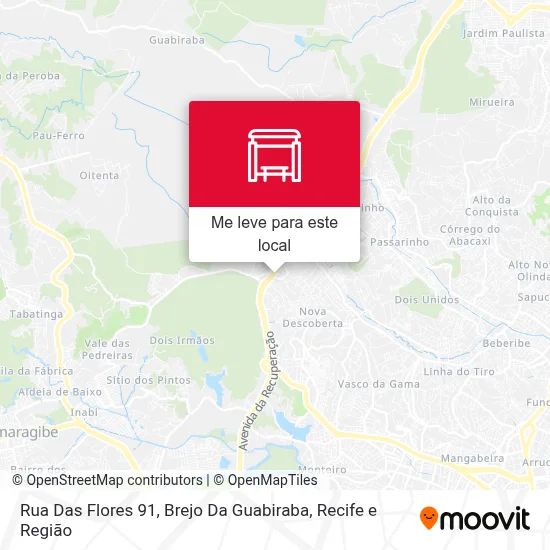 Rua Das Flores 91, Brejo Da Guabiraba mapa