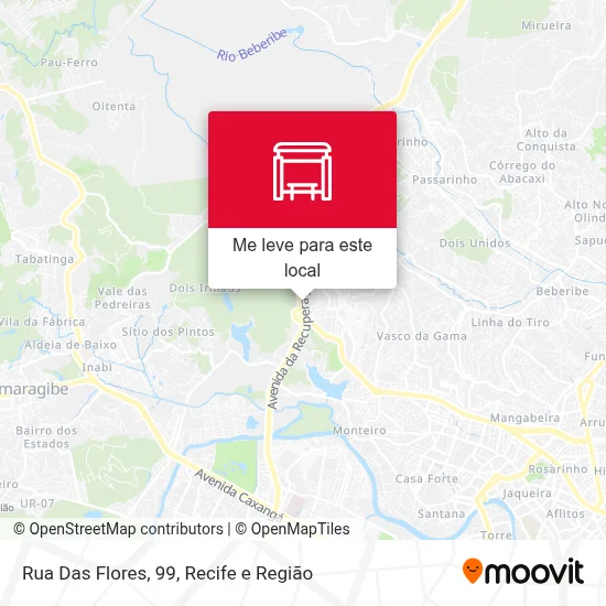 Rua Das Flores, 99 mapa