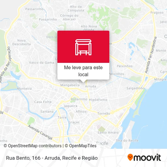 Rua Bento, 166 - Arruda mapa