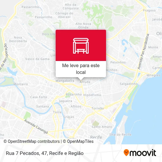 Rua 7 Pecados, 47 mapa