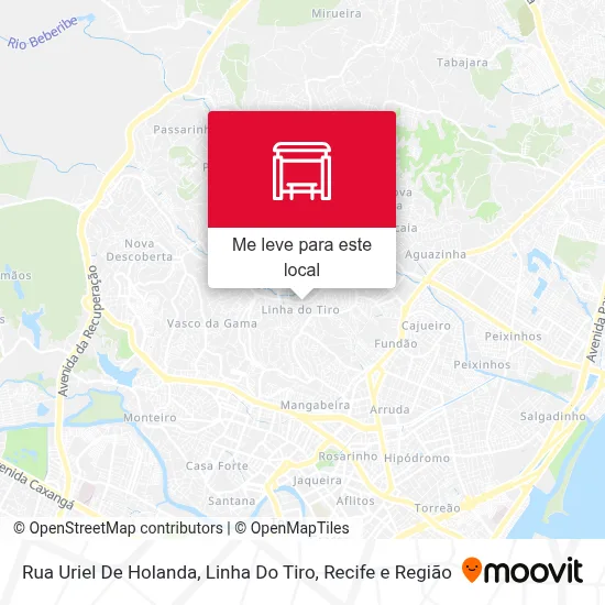 Rua Uriel De Holanda, Linha Do Tiro mapa