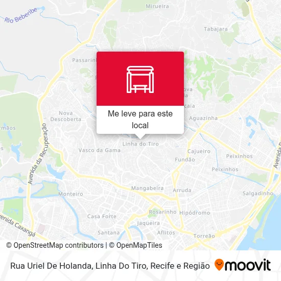 Rua Uriel De Holanda, Linha Do Tiro mapa