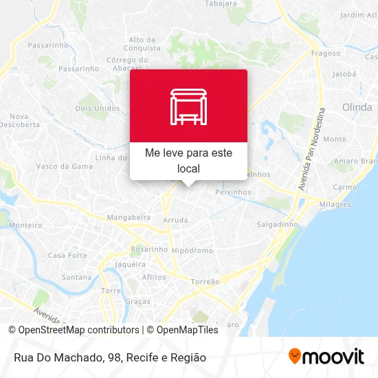 Rua Do Machado, 98 mapa