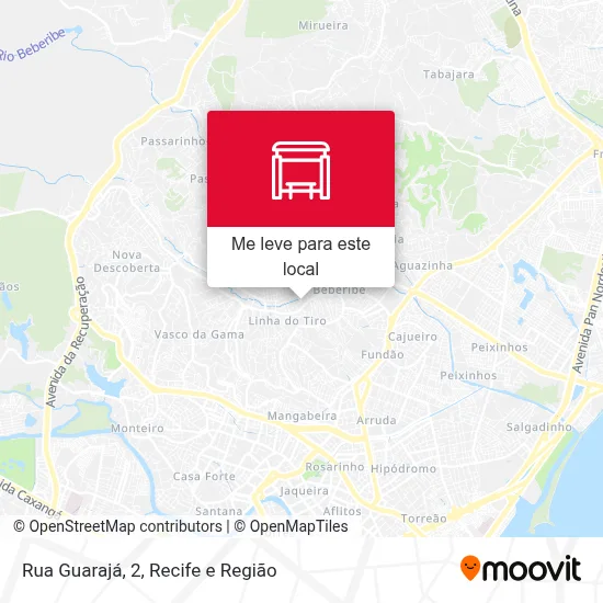 Rua Guarajá, 2 mapa