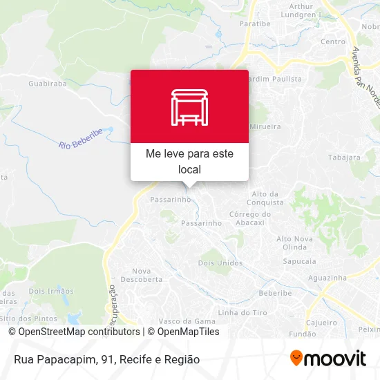 Rua Papacapim, 91 mapa