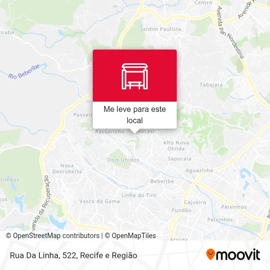 Rua Da Linha, 522 mapa