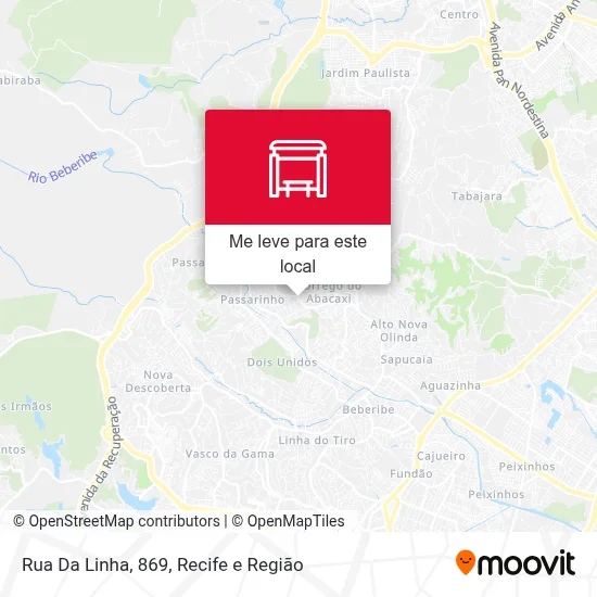 Rua Da Linha, 869 mapa