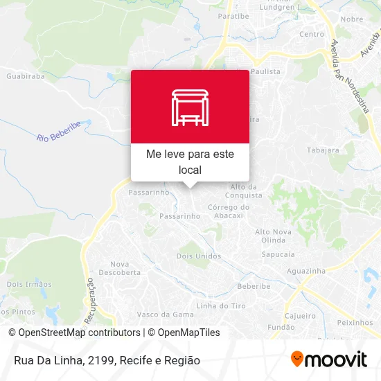 Rua Da Linha, 2199 mapa