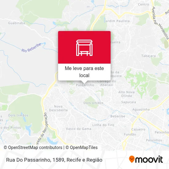 Rua Do Passarinho, 1589 mapa