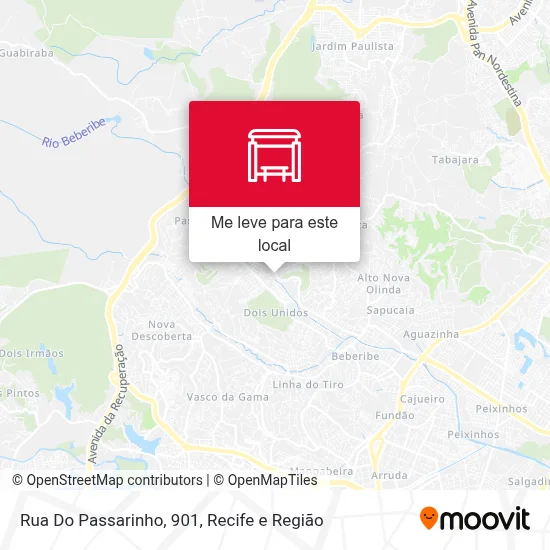 Rua Do Passarinho, 901 mapa
