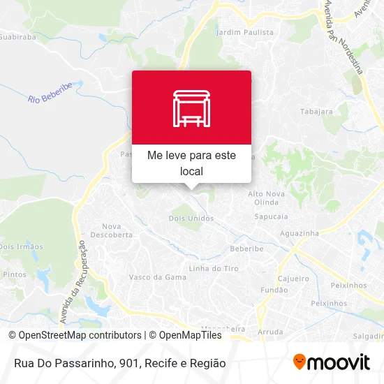Rua Do Passarinho, 901 mapa