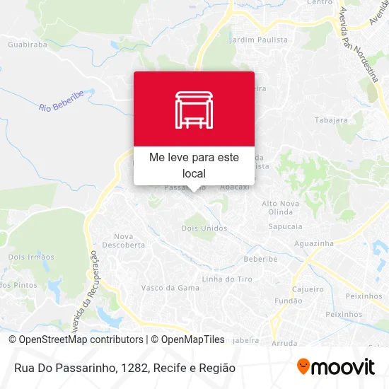 Rua Do Passarinho, 1282 mapa
