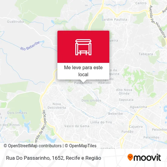 Rua Do Passarinho, 1652 mapa