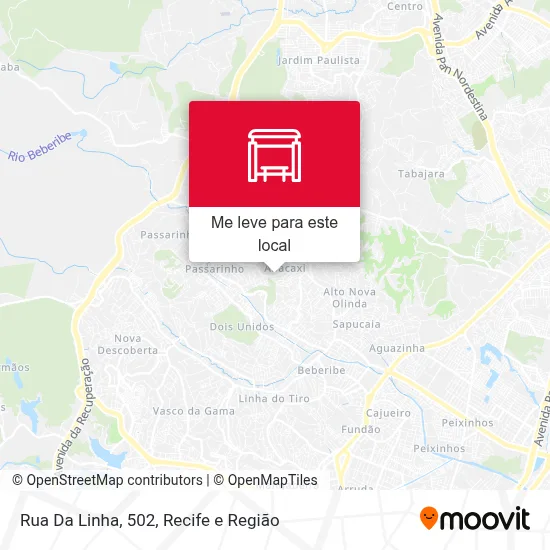 Rua Da Linha, 502 mapa