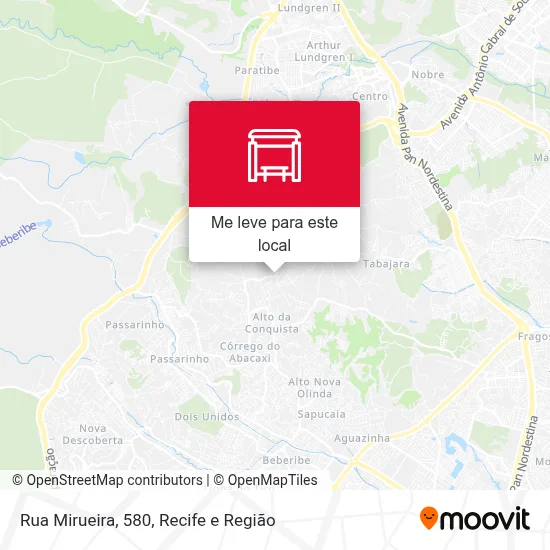 Rua Mirueira, 580 mapa