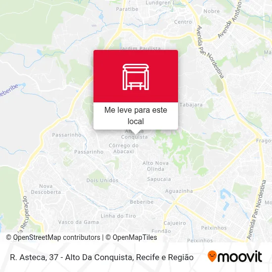R. Asteca, 37 - Alto Da Conquista mapa