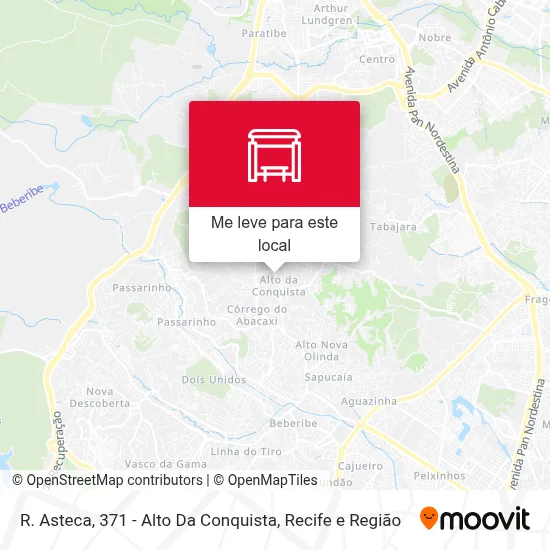 R. Asteca, 371 - Alto Da Conquista mapa