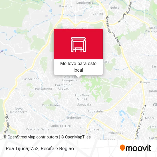 Rua Tijuca, 752 mapa