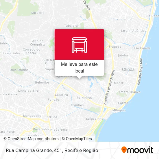 Rua Campina Grande, 451 mapa