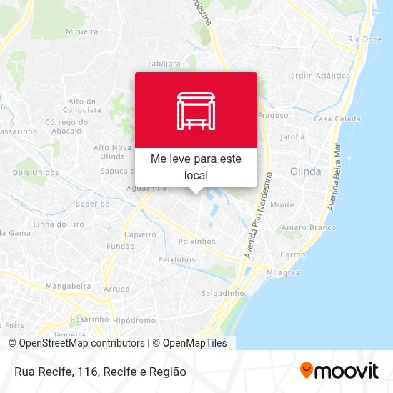 Rua Recife, 116 mapa