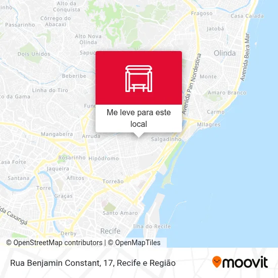 Rua Benjamin Constant, 17 mapa