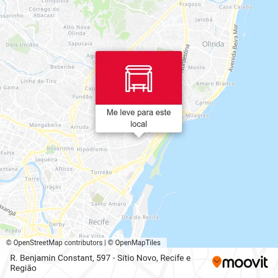 R. Benjamin Constant, 597 - Sítio Novo mapa