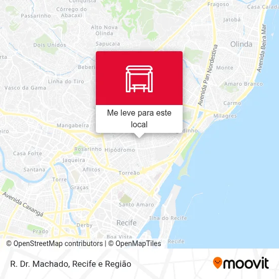 R. Dr. Machado mapa