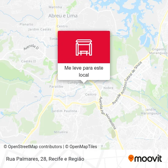 Rua Palmares, 28 mapa