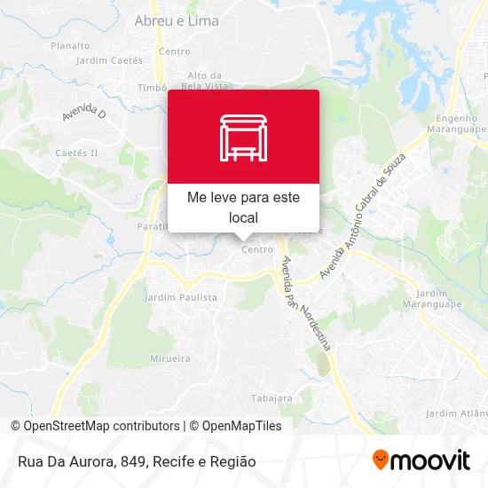 Rua Da Aurora, 849 mapa
