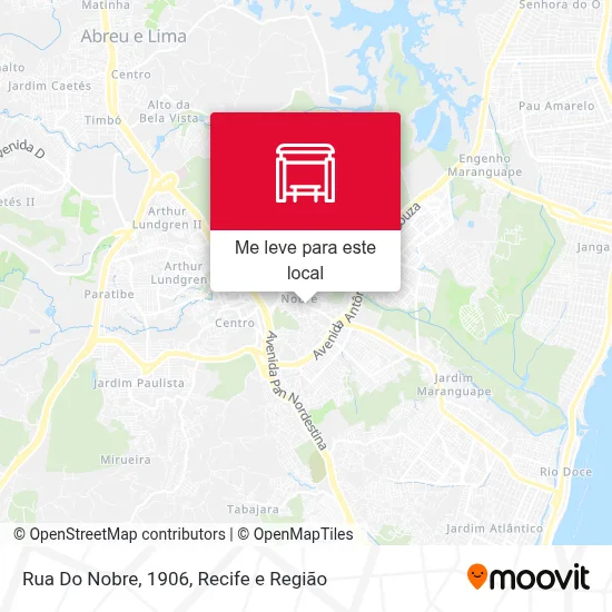 Rua Do Nobre, 1906 mapa