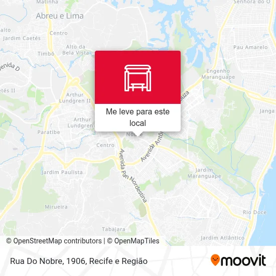 Rua Do Nobre, 1906 mapa