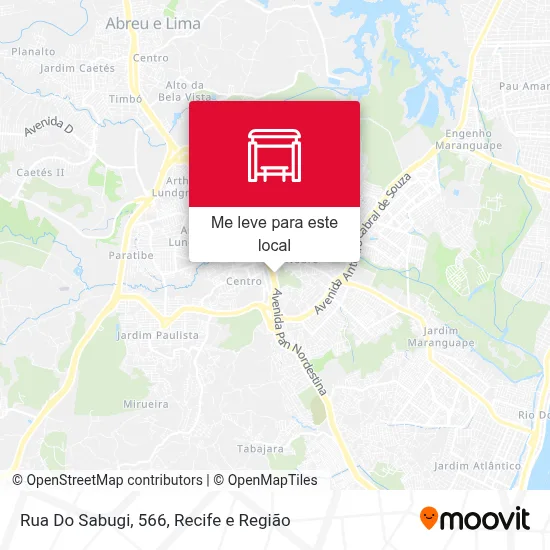 Rua Do Sabugi, 566 mapa